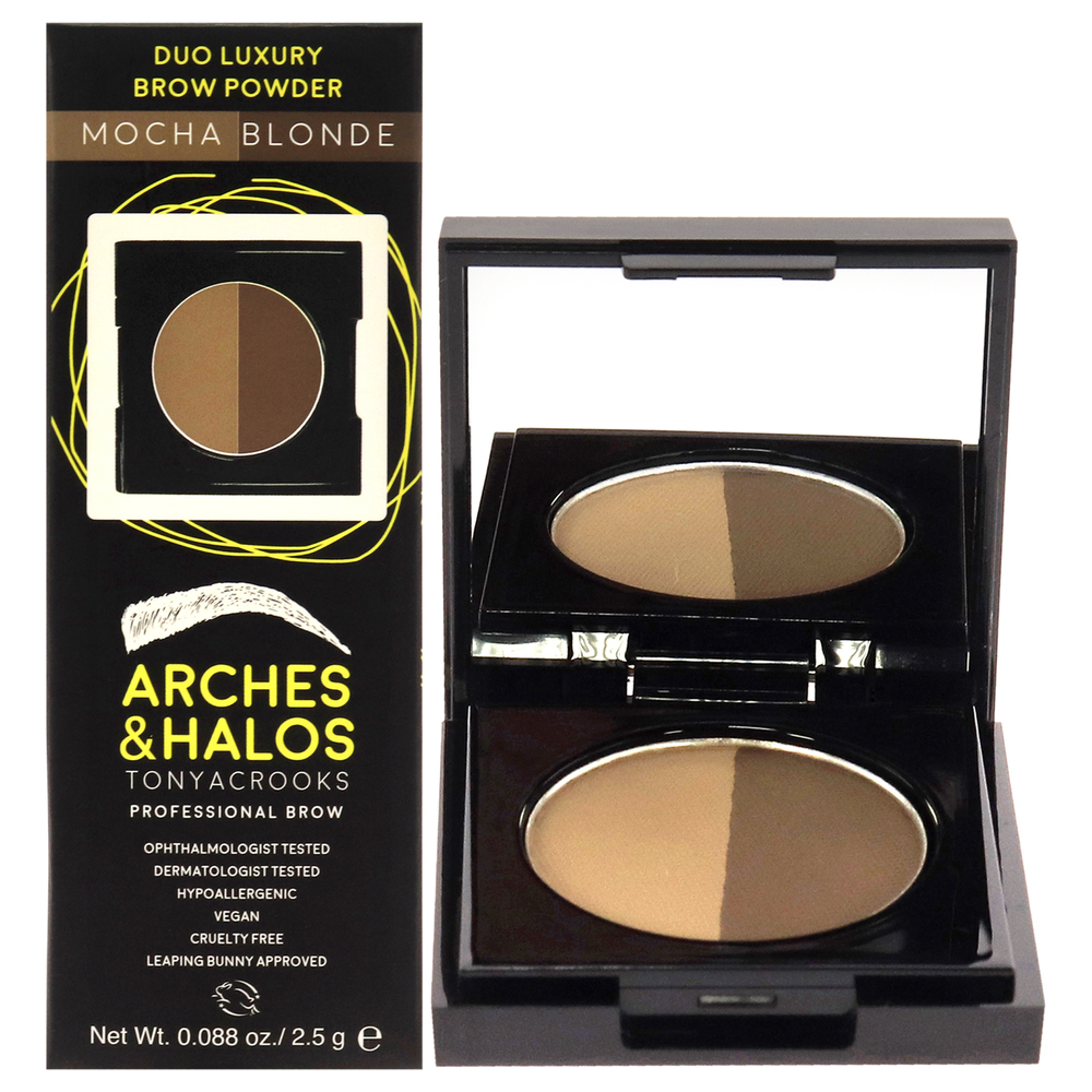 Duo Luxury Brow Powder - Mocha Blonde by Arches and Halos Women 0.088 oz Eyebrow